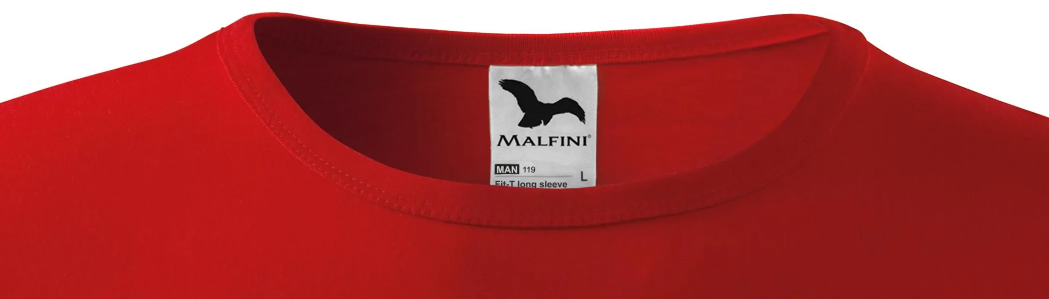 Heren T-shirt met lange mouwen - Klassieke ronde halslijn