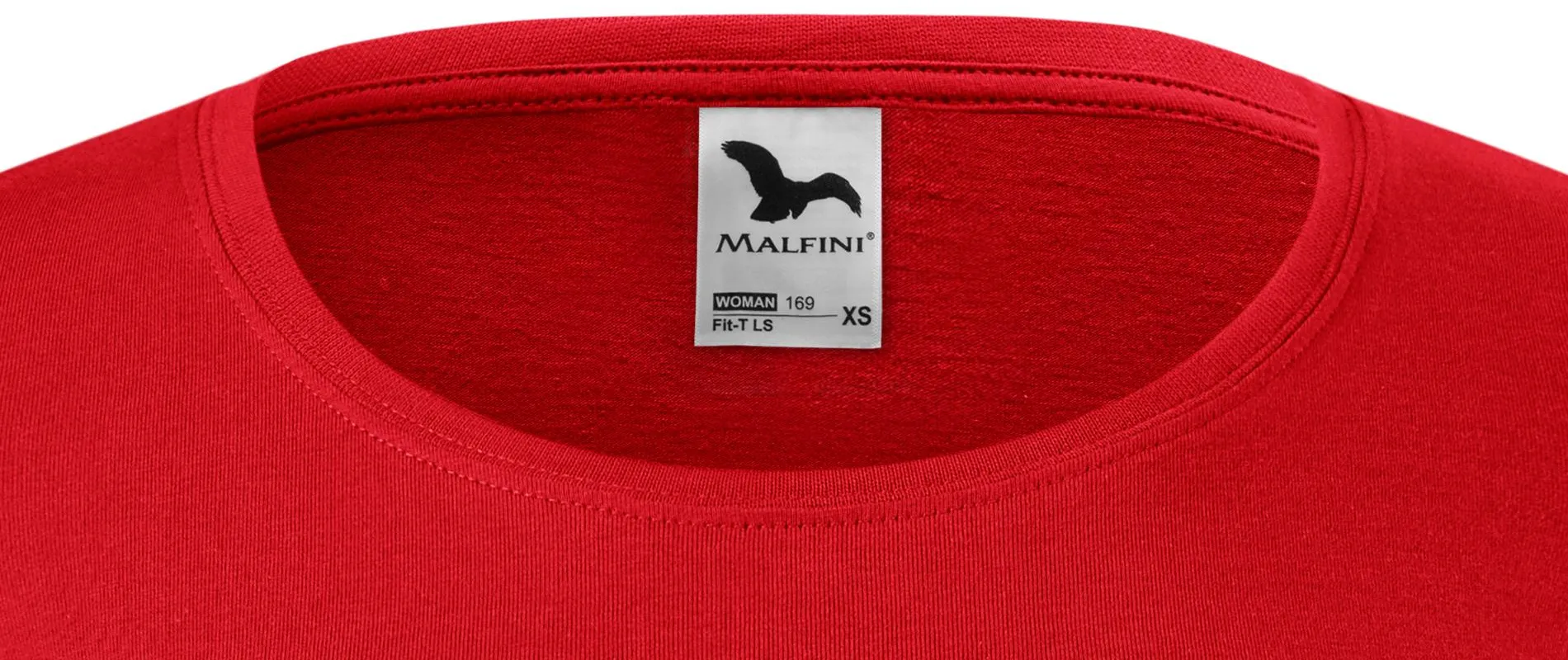 Dames T-shirt met lange mouwen - Diepere ronde halslijn
