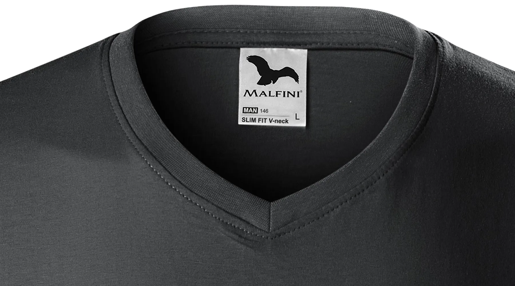 Nauwsluitend T-shirt voor heren - V-hals