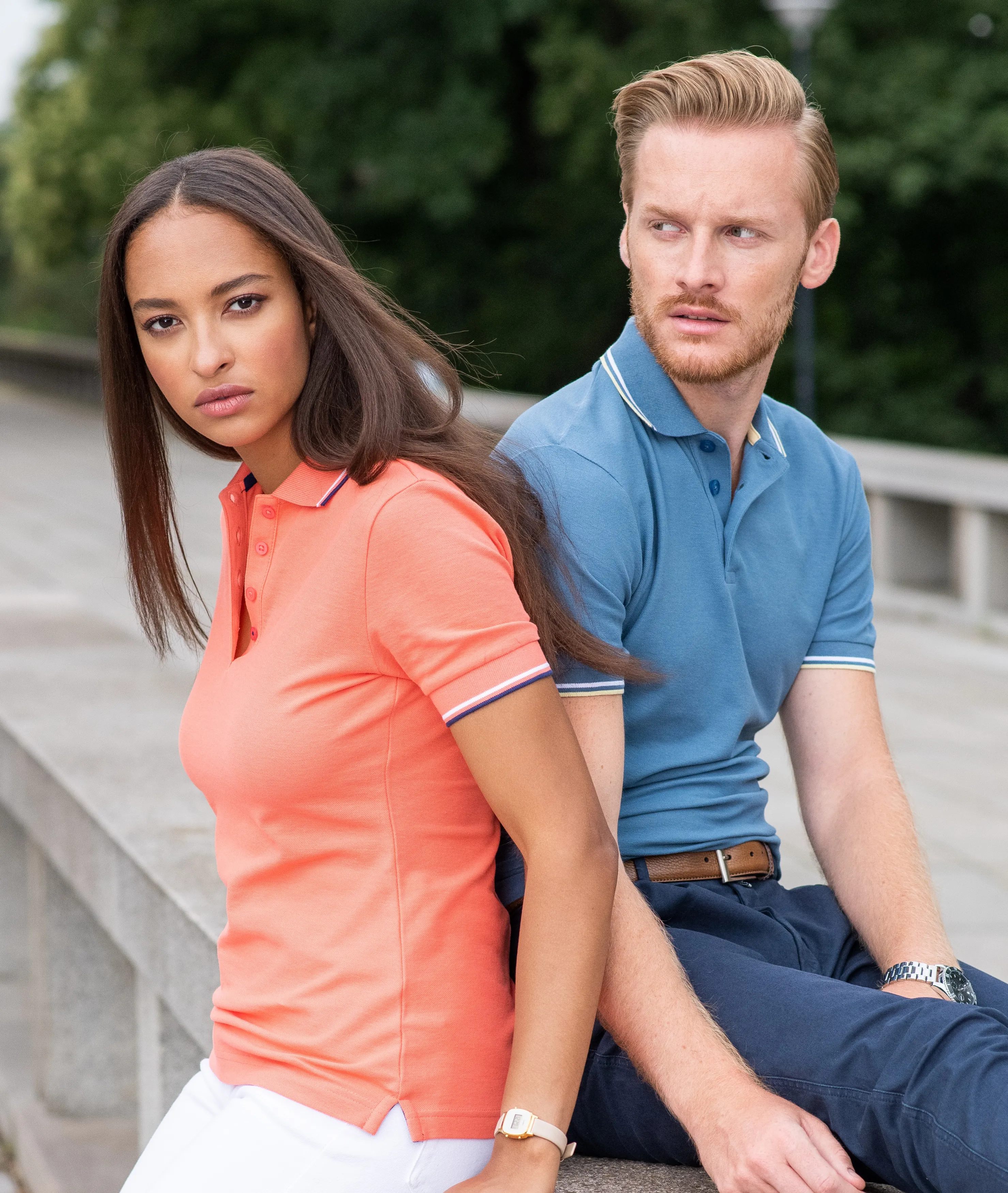 Klassiek damespoloshirt, military, M