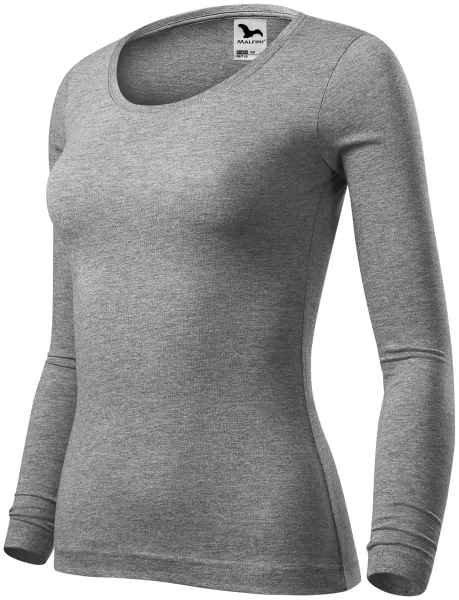 Dames T-shirt met lange mouwen - Dames katoenen t-shirt voor elke dag