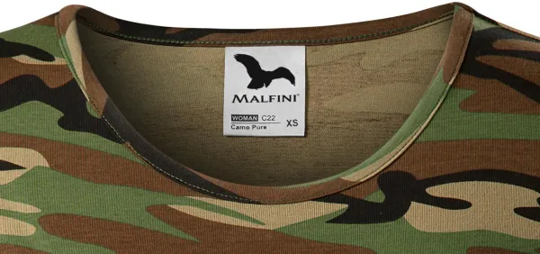 Camouflage T-shirt voor dames - Klassieke ronde halslijn