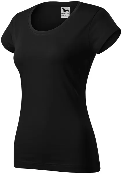 Dames slim fit T-shirt met ronde halslijn - Comfortabel katoenen dames T-shirt