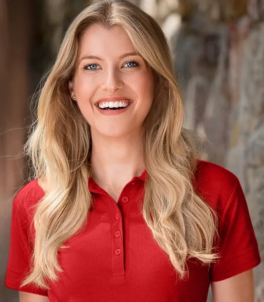 Elegant dames poloshirt - 5-knoops sluiting