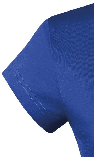 Dames slim fit T-shirt met V-halslijn - Zeer korte mouwen