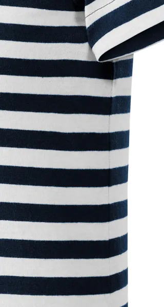 Marineblauw T-shirt voor kinderen - Gesneden met zijnaden