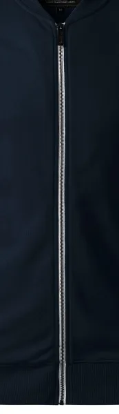 Herensweatshirt met verborgen zakken - Witte metalen rits