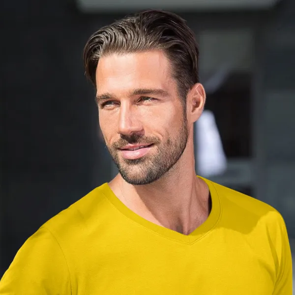 Nauwsluitend T-shirt voor heren - V-hals