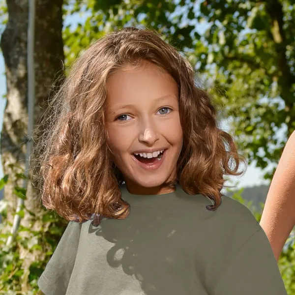 Eenvoudig kinder T-shirt - Klassieke ronde halslijn