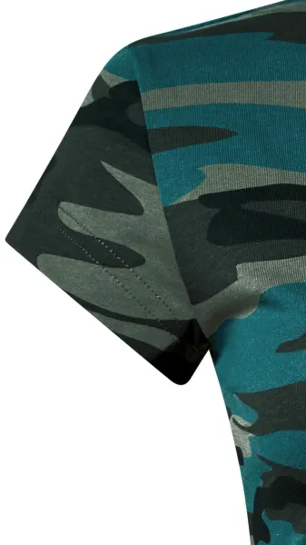 Camouflage T-shirt voor dames - Zeer korte mouwen