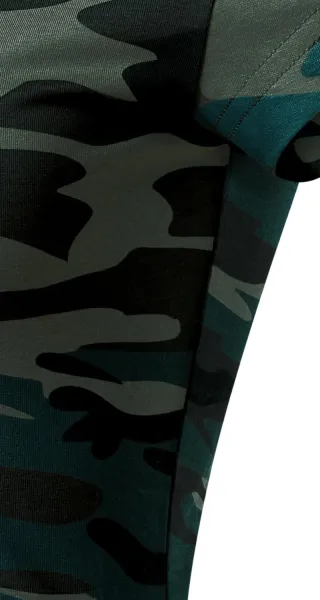 Camouflage T-shirt voor dames - Gesneden met zijnaden