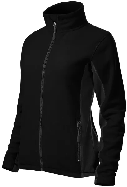 Dames fleece contrast jack - Dames fleecejack met contrasterende elementen