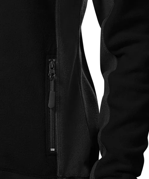 Dames fleece contrast jack - Praktische zakken met rits