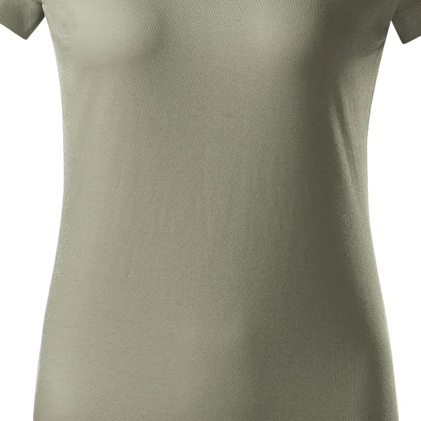 Dames eenvoudig T-shirt - Zacht taps toelopende snit