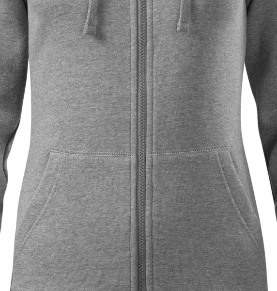 Damessweatshirt met capuchon - Getailleerd model met zijnaden