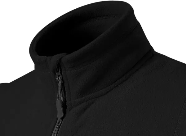 Contrast vest van fleece - Verhoogde kraag ter bescherming tegen kou in de nek
