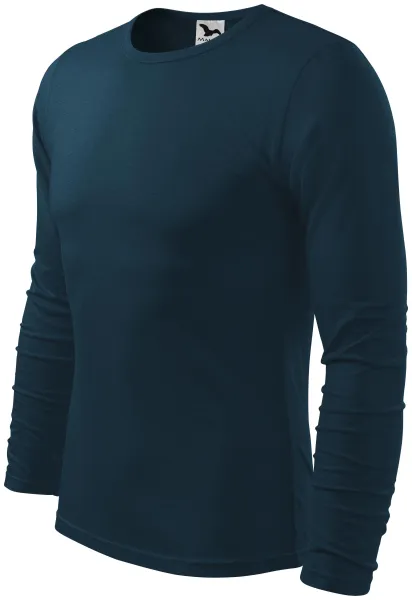 Heren T-shirt met lange mouwen - Heren katoenen t-shirt voor elke dag