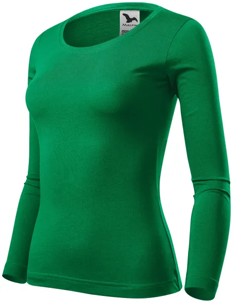 Dames T-shirt met lange mouwen - Dames katoenen t-shirt voor elke dag