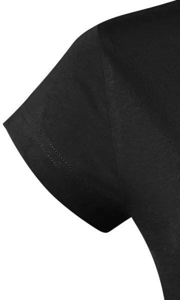 Dames slim fit T-shirt met ronde halslijn - Korte mouwen