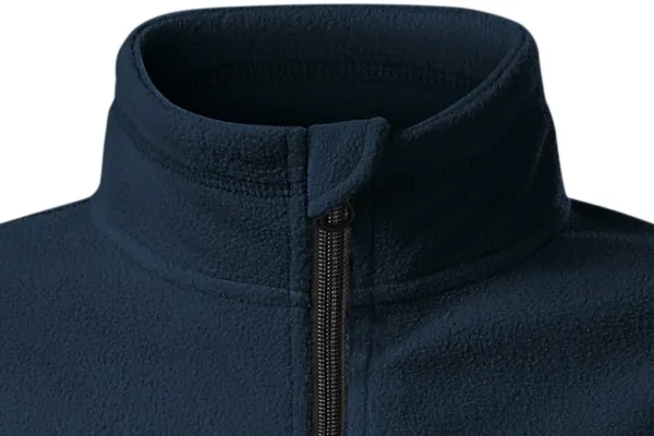 Contrasterend fleecejack voor kinderen - Ritssluiting tot aan de kin