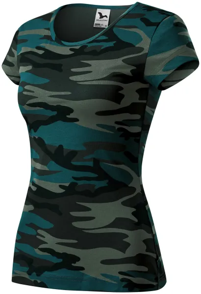 Camouflage T-shirt voor dames - Dames camouflage t-shirt niet alleen voor het bos