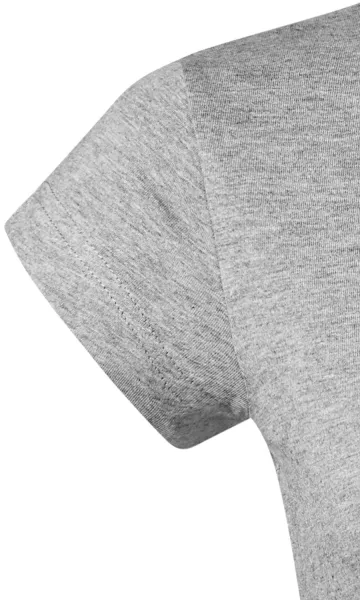Dames slim fit T-shirt met V-halslijn - Zeer korte mouwen