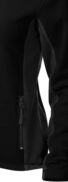 Dames fleece contrast jack - Donkere contrasterende details