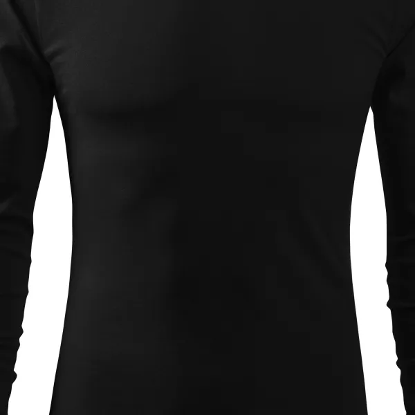 Heren T-shirt met lange mouwen - Licht getailleerde snit