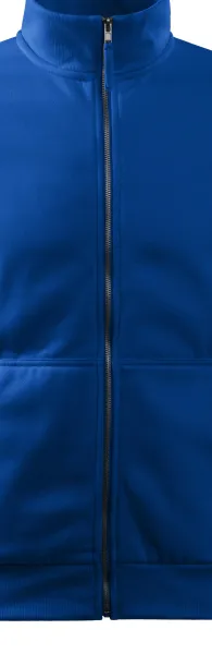 Eenvoudig herensweatshirt zonder capuchon - Metalen ritssluiting
