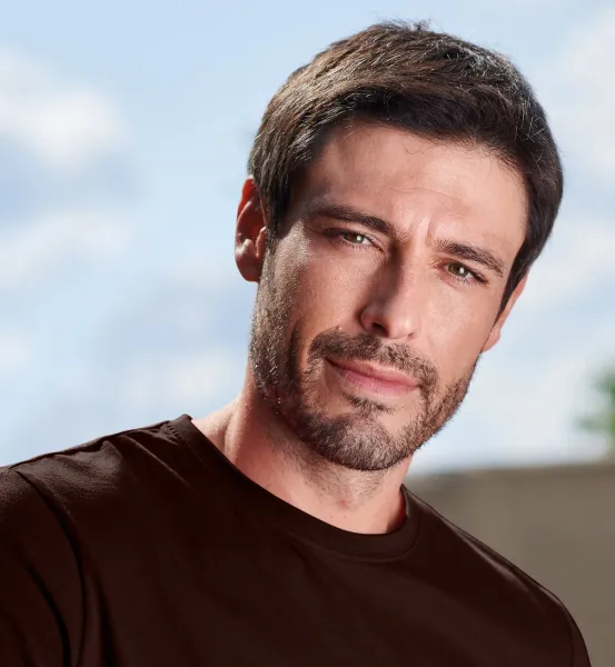 Eenvoudig T-shirt voor heren - Klassieke ronde halslijn