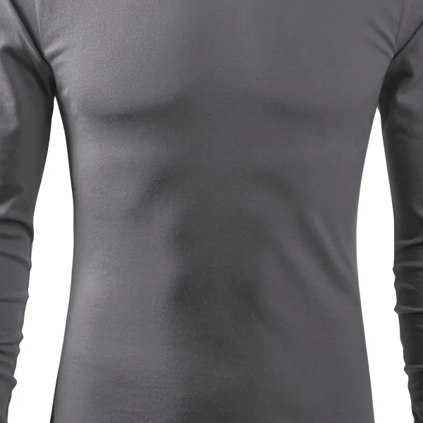 Heren T-shirt met lange mouwen - Licht getailleerde snit