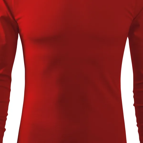 Heren T-shirt met lange mouwen - Licht getailleerde snit