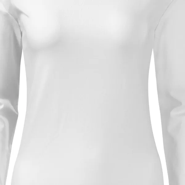 Dames nauwsluitend T-shirt met lange mouwen - Zacht taps toelopende snit