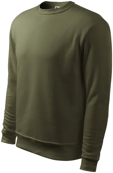 Heren/kinder sweatshirt over het hoofd, zonder capuchon - Eenvoudig herensweatshirt zonder rits en zonder capuchon