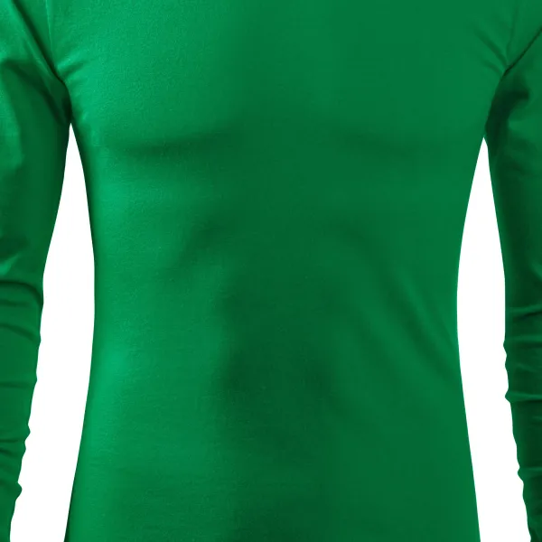 Heren T-shirt met lange mouwen - Licht getailleerde snit