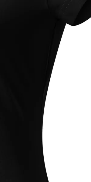 Dames slim fit T-shirt met V-halslijn - Gesneden met zijnaden