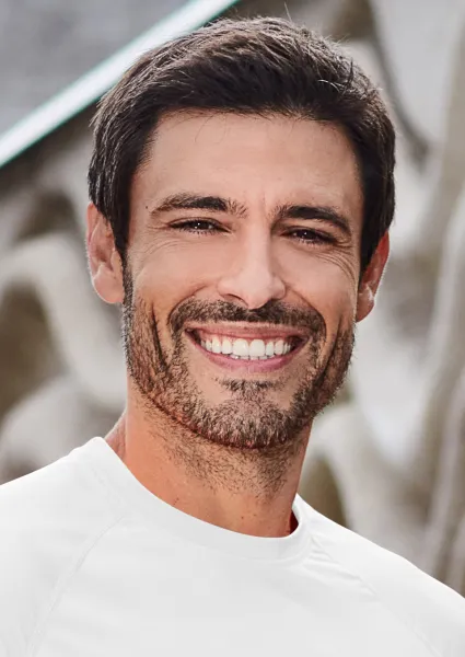 Sport-T-shirt voor heren - Klassieke ronde halslijn