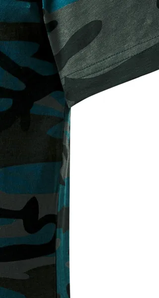 Camouflage T-shirt voor kinderen - Gesneden met zijnaden