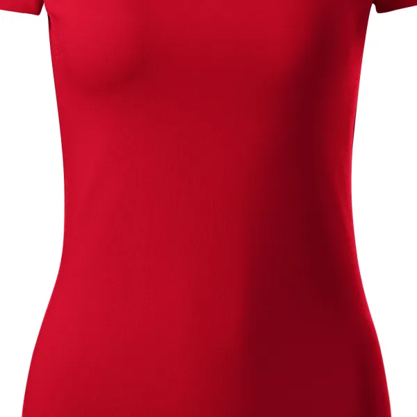 Dames T-shirt met decoratieve stiksels - Slanke, taps toelopende pasvorm