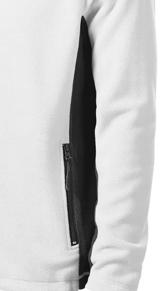 Contrasterend fleecejack voor heren - Donkere contrasterende details