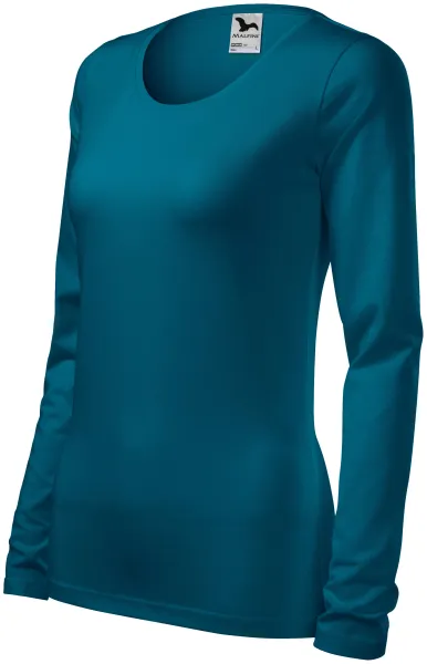 Dames nauwsluitend T-shirt met lange mouwen - Comfortabel katoenen dames T-shirt