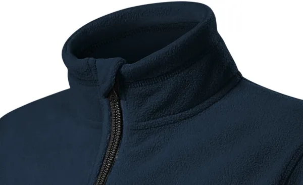 Contrasterend fleecejack voor kinderen - Verhoogde kraag ter bescherming tegen kou in de nek