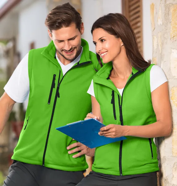 Contrast vest van fleece - Unisex fleecevest - voor dames en heren