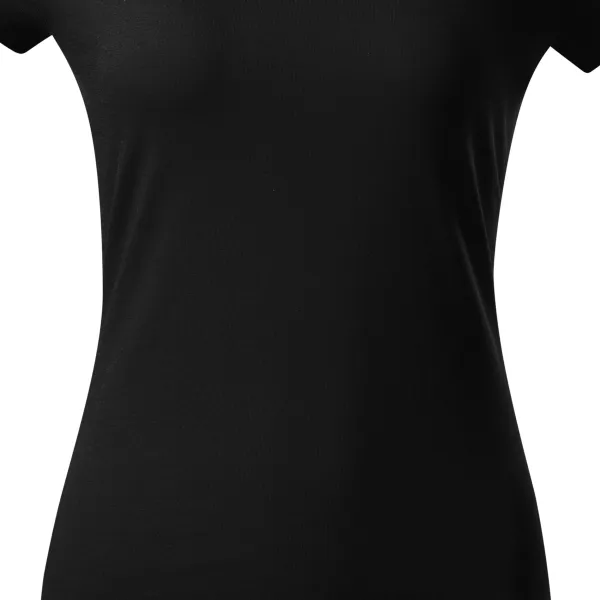 Dames slim fit T-shirt met ronde halslijn - Zacht taps toelopende snit