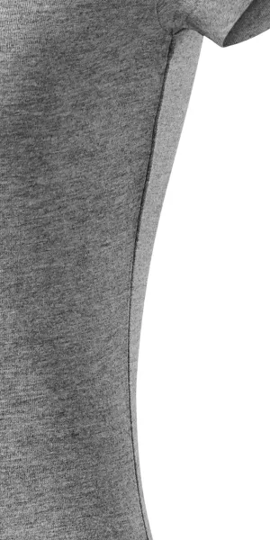 Dames slim fit T-shirt met V-halslijn - Gesneden met zijnaden