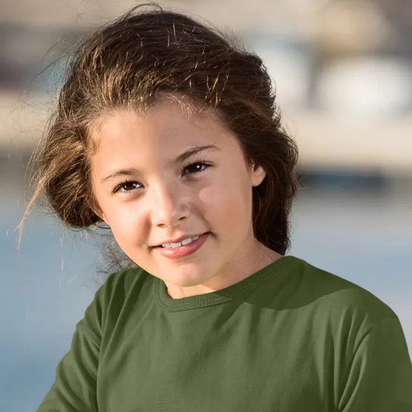 Kinder T-shirt met lange mouwen - Klassieke ronde halslijn