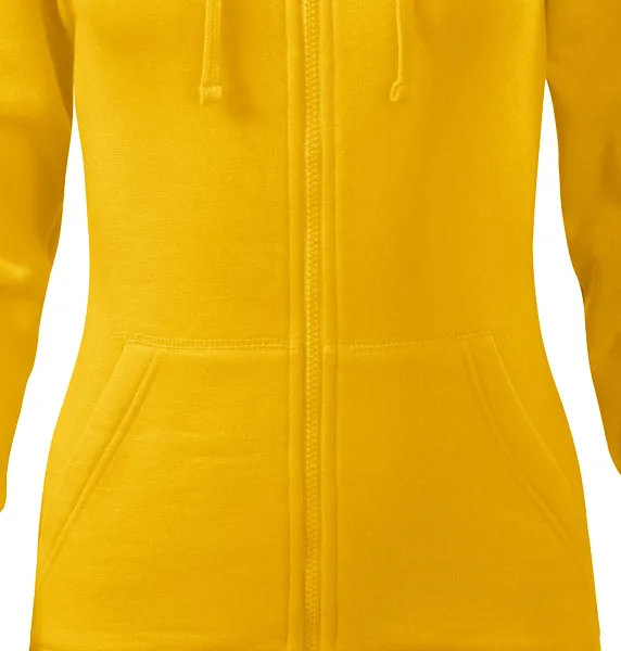 Damessweatshirt met capuchon - Getailleerd model met zijnaden