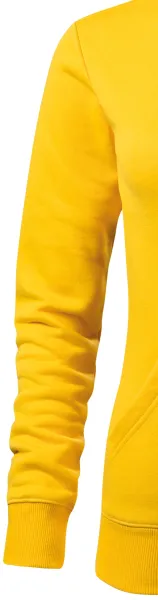 Damessweatshirt met capuchon zonder rits - Klassieke lange mouwen