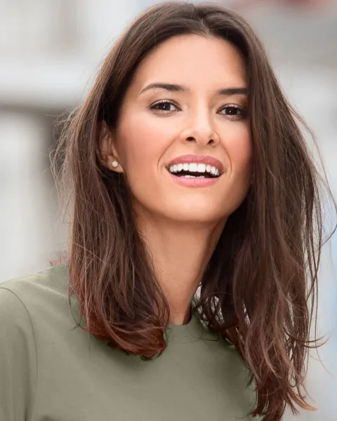 Dames eenvoudig T-shirt - Klassieke ronde halslijn