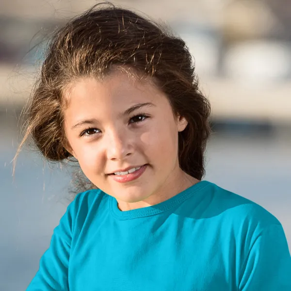 Kinder T-shirt met lange mouwen - Klassieke ronde halslijn